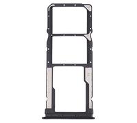 Carro bandeja tray compatible con Xiaomi Redmi Note 10 Pro 4G / Note 10 Pro Max / M2101K6G, M2101K6R, M2101K6I, M2101K6P porta tarjeta nano Sim1 + SIM 2+ ranura para tarjeta Micro SD (negro)