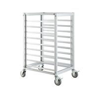 Carro Bandejas Para Hornear Panadería Carro Estanterías Servicio Pesado Para Cocina, Restaurante, Panadería, Bandeja Comida, Carrito Estantería Gastronorm, Carrito Gastro ( Color : Silver1 , Tamaño :