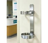 Carro Bombona Butano Soporte de Pared para Cilindro de Oxígeno con Hebilla de Seguridad, Soporte de Acero Inoxidable para Tanques de Nitrógeno para Hospital o Hogar(L)