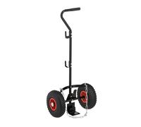Relaxdays Carro para bombonas de gas 3 a 5 kg rojo,negro,plata