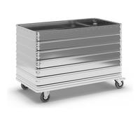 Carro-caja de aluminio, de pared continua Gmöhling, sin tapa