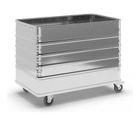 Carro-caja de aluminio, de pared continua Gmöhling, sin tapa