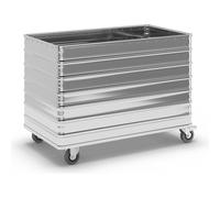 Carro-caja de aluminio, de pared continua Gmöhling, sin tapa