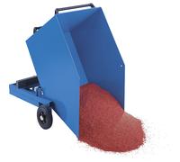 Carro-caja de chapa de calidad eurokraft pro, caja abatible