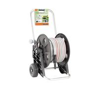 Carro Carrete de la Manguera Claber Genius Compact Listo 25 Con Accesorios Y