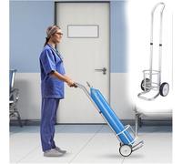 Carro cilíndrico de aleación de aluminio, soporte for tanque cilíndrico de 2/4/6/8/10/15 L con 2 ruedas.(Diameter 6.6 inch)