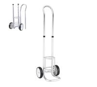 Carro cilíndrico de oxígeno desmontable de aleación de aluminio portátil para transporte de gas de un solo cilindro hospitalario
