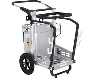 Carro colector de residuos Picobello Compact FLORA, soporte fijo para bolsas de basura