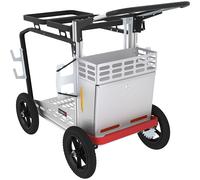 Carro colector de residuos Picobello Metropol FLORA, 2 soportes fijos para bolsas de basura