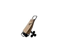Carro compra GARMOL 55l sube escalera rafia beige c-507