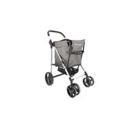 Carro Rolser Basket Tweed 4 Ruedas Grandes 2 Giratorias Plegable - Gris