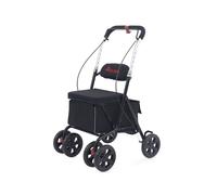Carro con asiento rolser kadira ln 4 ruedas 2 direccionables - negro