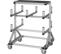Carro con brazos SUPPORT KING de perfil de aluminio L x A x H 860 x 600 x 1100 mm