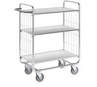 Carro con pisos galvanizado Kongamek, 3 baldas