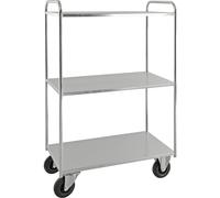 Carro con pisos KM41 Kongamek, 3 pisos con remate, L x A x H 955 x 550 x 1490 mm