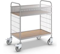 Carro con pisos para oficina eurokraft pro, carga máx. 150 kg, con 2 pisos