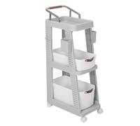Carro de Almacenamiento con Ruedas, Carro Utilitario Grande con Ruedas, Organizador de Almacenamiento Móvil para Oficina, Cocina, Baño, Lavadero, Despensa, áreas de Manualidades