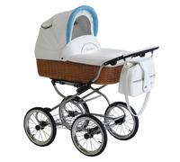 Carro de bebé clásico Scarlett Vintage - COLOR : Azul, PIEZAS: Dos piezas ( -45 €)