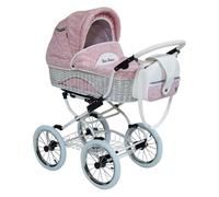 Carro de bebé clásico Scarlett Vintage - COLOR : Rosa, PIEZAS: Tres piezas