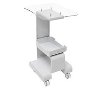 Carro de belleza para peluquería, carrito de belleza, carrito portátil, 20 kg, para peluquería, belleza, SPA, color blanco