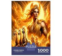 Carro de Caballo Dios del Sol 1000 Piezas Puzzle Puzzle para Adultos, Cartón Grueso - Adolecentes 12-18, Entrena La Lógica, Amantes De Puzzles 38x26cm/1000pcs