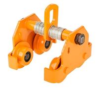 Carro de cabrestante manual resistente con mecanismo deslizante para puerta de elevación de cadena y grúa de movimiento de anclaje, ideal para manejo industrial de carga en dirección de empuje