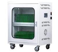 Carro De Carga Móvil De 30 Bahías con Almacenamiento para Varios Chromebook, Portátiles, Kindle | Carro para Computadora Portátil Estándar Y Carro De Almacenamiento (Color : Blanco, S : 30 Slots)