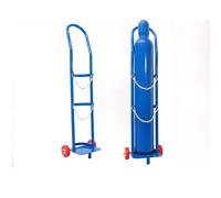 Carro de cilindro de gas con ruedas y cadena de seguridad, carrito ligero para un fácil transporte y almacenamiento seguro de tanques de gas de soldadura