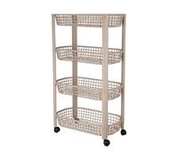 Carro de Cocina con 4 Ruedas Color Beige