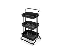 Carro de Cocina Kinvara WR4338-TJ Pro.1 Negro Metal Polipropileno 42 x 86 x 35,5 cm 3 Compartimentos - Marca: Kinvara - EAN: 8430852142283