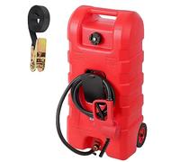 Carro de combustible con ruedas y bomba de mano, bidón de gasolina portátil de 57 l, 6 l/min, flujo máximo, bidón de combustible para diésel, gasolina, aceite lubricante, 37 x 24 x 85 cm, bidón de