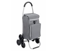 Carro de Compra Meister, 54 + 5 l - Sube-escaleras 3x3 - Gris