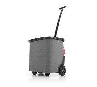 reisenthel carrycruiser Frame - Carro de la Compra de Dos Ruedas portátil con Correa Ajustable para Hombro, Estructura Estable de Aluminio, Material Resistente al Agua, en Plata Twist Silver