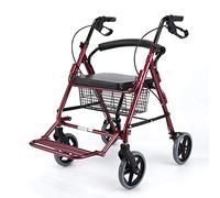 Carro de compras para el hogar, silla de ruedas pequeña, para ancianos, carrito de compras de cuatro ruedas, puede sentarse, plegable, caminador auxiliar, camiones de mano, Beauty Comes