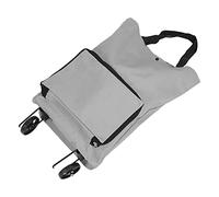 Carro de Compras Plegable, Bolso de Compras Plegable Multifuncional Portátil de Gran Capacidad con Ruedas para Comidas Campestres (Gris)