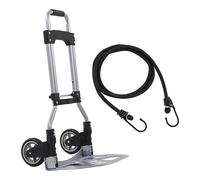 Carro de Dolly Plegable camión Manual Pesado 70 kg Capacidad portátil Plegable portátil con Mango Ajustable para mudarse de Compras Material de Hierro de acampado de Campamento