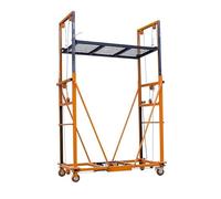 Carro de elevación eléctrico resistente de 3 m con control remoto, andamio telescópico, plataforma de escalada plegable móvil para una fácil decoración y levantamiento pesado