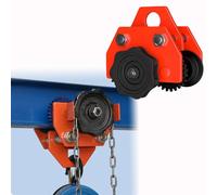 Carro de empuje con cadena para vigas, ancho de brida ajustable, carro manual de cadena para vigas en I y H, polipastos de garaje y grúas(3000kg)