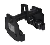 Carro de empuje de acero con capacidad de 2200 a 6600 lb, ancho ajustable de 2,5 a 6,9 pulgadas, manual de 1 a 3 toneladas, for curvas rectas.(3ton/6600lbs)