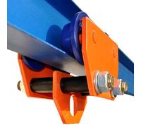 Carro de empuje de acero for garaje, con rodillos de acero ajustables y cuatro ruedas resistentes for vigas rectas y curvas.(6600lbs)