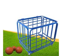 Carro De Equipo De Pelota Deportiva, Almacenamiento De Balones para Fútbol, Voleibol, Fútbol Organizador De Bolas Jaula De Bolas Apilable Estante De Bolas con Ruedas Almacena hasta 38 Bolas XJJUN