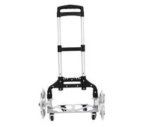 Carro de escalera plegable, carro de mano extensible, capacidad de carga de 70 kg, viajeros, expositores de ferias y mensajeros, para transportar equipaje o mercancías en suelos como escaleras