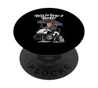 Carro de Golf Divertido con diseño de Dibujos Animados PopSockets PopGrip Adhesivo