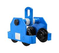 Carro de haz manual, capacidad de carga de 1 a 10 toneladas, compatible con haz en I y haz H, diseño resistente de dos ruedas, ancho ajustable