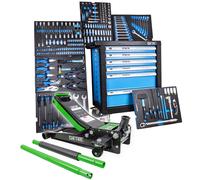 Carro Taller Relleno Con Herramienta Caja para Incl. 3 Toneladas Gato Verde