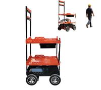 Carro de herramientas eléctrico, carrito de herramientas automático de 3 niveles con cajones de almacenamiento, capacidad de carga de 150 kg para un transporte eficiente y mano de obra reducida