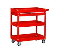 Carro de herramientas resistente para reparación de automóviles y taller, carrito de almacenamiento con cerradura con ruedas, carrito de servicio móvil para mecánicos y profesionales de la belleza