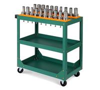 Carro de herramientas rodante resistente con ruedas - Soporte de herramientas CNC para servicio industrial, garaje y taller de reparación