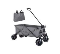 Carro de jardín plegable 80 kg todoterreno herramientas de jardinería gris 08_0000347