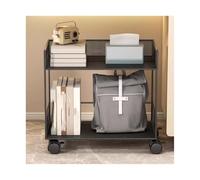 Carro de la Biblioteca Estante móvil for Mochila Debajo de la Mesa, Cesta Almacenamiento for el hogar, Escritorio con Ruedas, Carrito pequeño Carro de Biblioteca Escolar